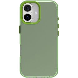 Mobigear Crystal iPhone 16 Plástico rígido Capa traseira - Verde