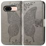 Mobigear Butterfly Google Pixel 8a Wallet case - Grey