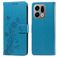 Mobigear Flowers OPPO Find X9 Funda tipo libro Cartera - Azul
