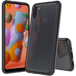 Mobigear Crystal Samsung Galaxy A11 Plástico rígido Capa traseira - Preto / Transparente