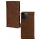 Mobilize Wallet iPhone 14 Pro Max Piel auténtica Funda tipo libro Cartera - Marrón