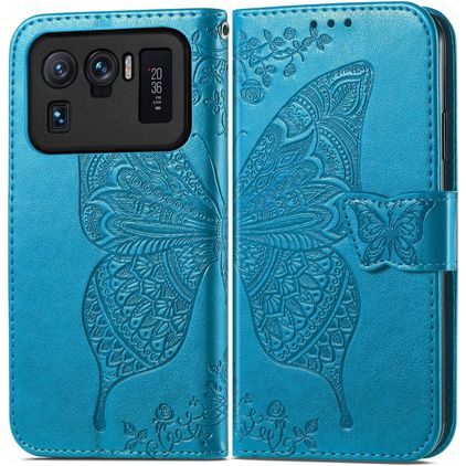 Mobigear Butterfly POCO C40 Wallet case - Blue