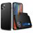 Mobigear Card iPhone 12 Mini Funda Plástico rígido Carcasa Antigolpes con tarjetero - Negro