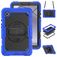 Mobigear SureGrip Xtreme Samsung Galaxy Tab A11 Case Plastic / Silicone Back cover + Shoulder Strap + Stand - Blue