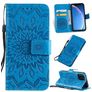 Mobigear Sunflower iPhone 11 Pro Cover a libro portafoglio - Blu