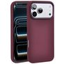 Valenta Silk iPhone 17 Pro Max Silicone MagSafe Capa traseira Antichoque - Cherry