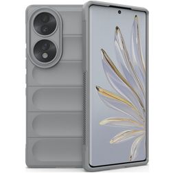 Mobigear Bumpy HONOR 70 Flexible TPU Back cover - Grey