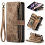 CaseMe C30 Samsung Galaxy Z Fold 4 Lompakkokotelo + Setelitasku - Ruskea