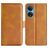 Mobigear Slim Magnet HONOR X7 Cover a libro portafoglio - Cognac