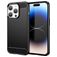 Mobigear Brushed Slim iPhone 15 Pro Max TPU flessibile Back cover - Nero