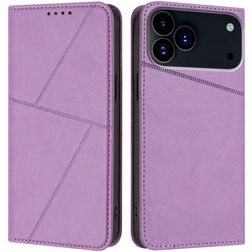 Mobigear Frosted Flip iPhone 17 Pro Lompakkokotelo + Setelitasku - Violetti
