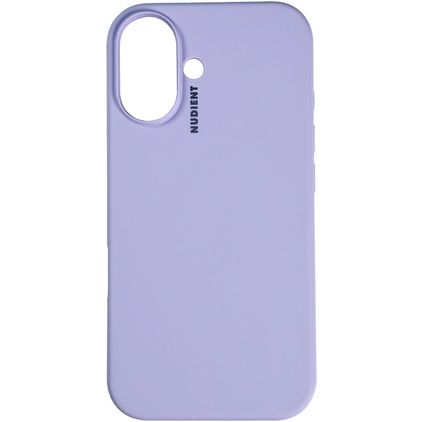 Nudient Base iPhone 16 Plus Silicone Back cover - Soft Purple