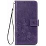 Mobigear Clover Motorola One Fusion Plus Capa livro Carteira - Roxo