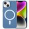 Mobigear Rubber Touch iPhone 15 Silicone MagSafe Capa traseira - Azul