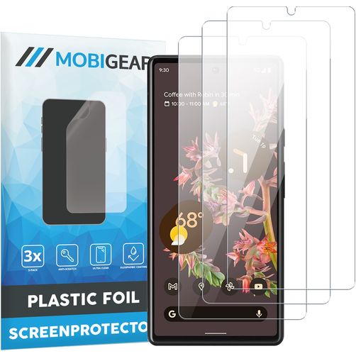 Mobigear Google Pixel 6a Skærmbeskytter Folie - Case Friendly (3-pak)