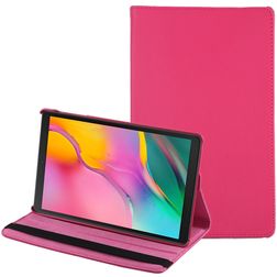 Mobigear DuoStand Samsung Galaxy Tab A 10.1 (2019) Kääntyvä Lompakkokotelo - Magenta