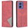 Mobigear Rhombus Slim Motorola Moto G85 Etui z klapką - Czerwony