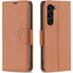 Mobigear Excellent Samsung Galaxy S23 Plus Funda tipo libro Cartera - Marrón