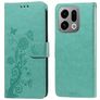 Mobigear Flowers OPPO Find X9 Wallet case - Green