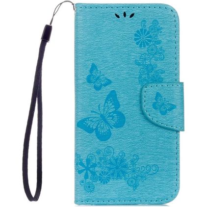 Mobigear Butterfly Samsung Galaxy S8 Funda tipo libro Cartera - Azul