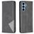 Mobigear Rhombus Slim Samsung Galaxy A54 Capa livro - Preto
