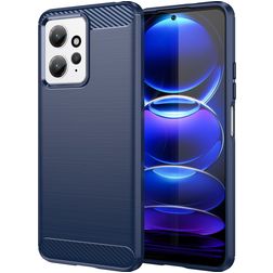Mobigear Brushed Xiaomi Redmi Note 12 TPU flessibile Back cover - Blu