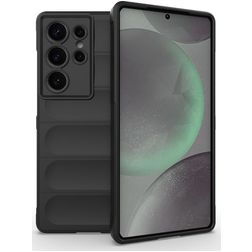 Mobigear Bumpy Samsung Galaxy S25 Ultra Flexibilní TPU Zadní kryt - Černá
