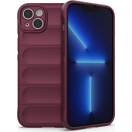 Mobigear Bumpy iPhone 14 Plus TPU flexible Carcasa - Burdeos