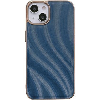 Mobigear Wavy iPhone 14 Plus Plástico rígido Capa traseira - Azul