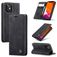 CaseMe 013 iPhone 12 Mini Capa livro Carteira - Preto