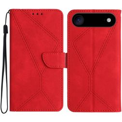 Mobigear Stitch iPhone Air Lompakkokotelo + Setelitasku - Punainen