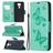 Mobigear Butterfly Xiaomi Redmi Note 9 Capa livro Carteira - Turquesa