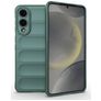 Mobigear Bumpy Samsung Galaxy S25 Edge Fleksibel TPU Bagsidecover - Grøn