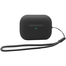 Mobigear Lanyard Apple AirPods Pro 2 Cover Fleksibel Silikone - Sort