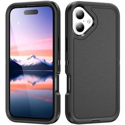 Mobigear Rugged iPhone 17 Hårdt Bagsidecover Stødsikkert - Sort