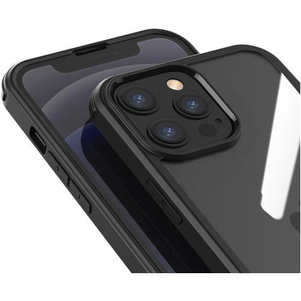 Valenta Full Cover iPhone 13 Pro Tempered glass Back cover Shockproof - Black