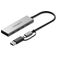 Cygnett Unite 4-in-1 USB-A / USB-C – USB-C USB-hubi 0,15 m - Hopea