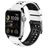 Mobigear Aero Armor Pasek Silikon do Apple Watch Sprzączka - 49/46/45/44 mm - Czarny / Biały