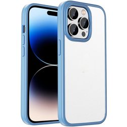 Mobigear Crystal iPhone 14 Pro Max Hardcase Back cover Antiurto - Trasparente / Blu