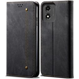 Mobigear Ranch Motorola Moto E14 Knížkové pouzdro Peněženka - Černá
