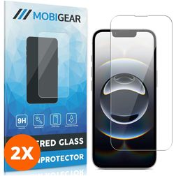 Mobigear iPhone 17e Vidro temperado Película de ecrã - Compatível com capas (Pack de 2)