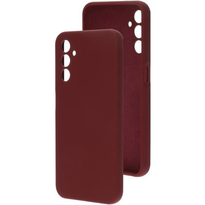 Mobiparts Samsung Galaxy A14 Silikon Etui plecki - Plum Red