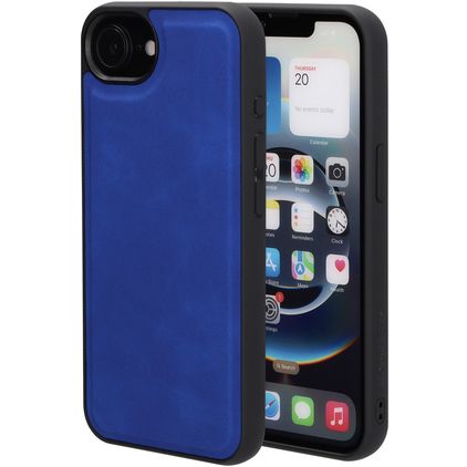 Mobiparts Classic iPhone 16e MagSafe TPU / Konstläder Skal - Sapphire Blue