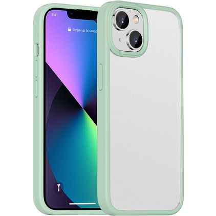 Mobigear Crystal iPhone 14 Plus Hard Case Back cover Shockproof - Clear / Green