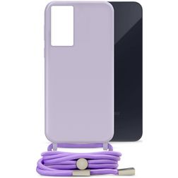 Mobilize Lanyard Gelly Samsung Galaxy A35 Flexible TPU Case with lanyard - Pastel Purple