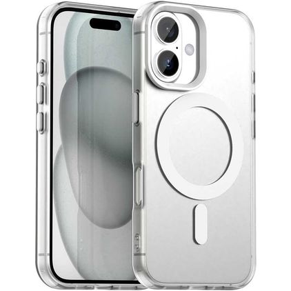 Mobigear Shockproof iPhone 17 MagSafe Plástico rígido Capa traseira - Branco