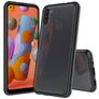 Mobigear Crystal Samsung Galaxy A11 Hårdt Bagsidecover - Sort / Gennemsigtig