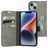 Mobiparts Classic Wallet iPhone 14 Lompakkokotelo + Setelitasku - Granite Grey