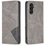 Mobigear Rhombus Slim Samsung Galaxy A35 Lompakkokotelo - Harmaa