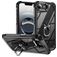 Mobigear Crystal Ring iPhone 17e Hårdt Bagsidecover med ringholder - Sort